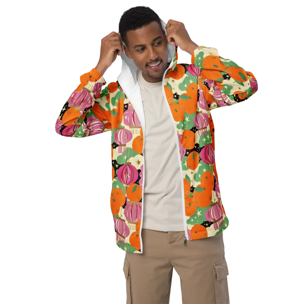 Citrus After Dark on Men's Windbreaker — Front
