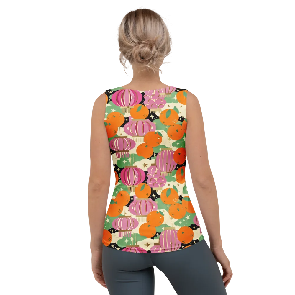 Citrus After Dark on Women's Tank Top — Back
