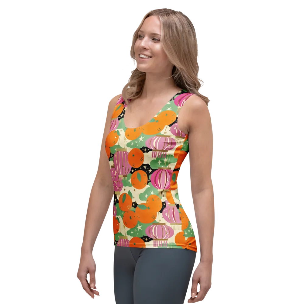 Citrus After Dark on Women's Tank Top — Left Front