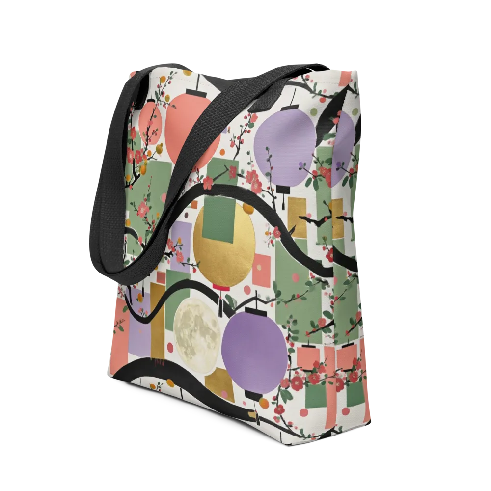 Lantern Blossom Arcade on Tote Bag — Front