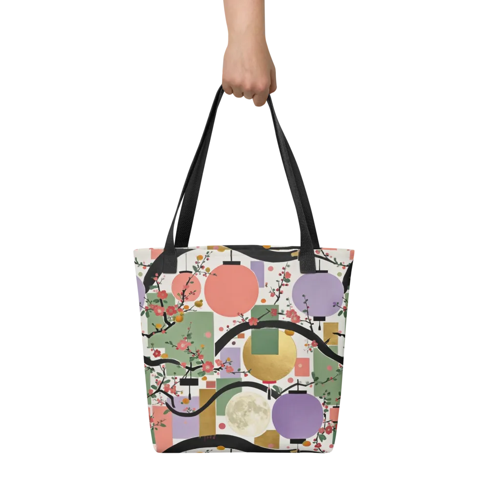 Lantern Blossom Arcade on Tote Bag — Front