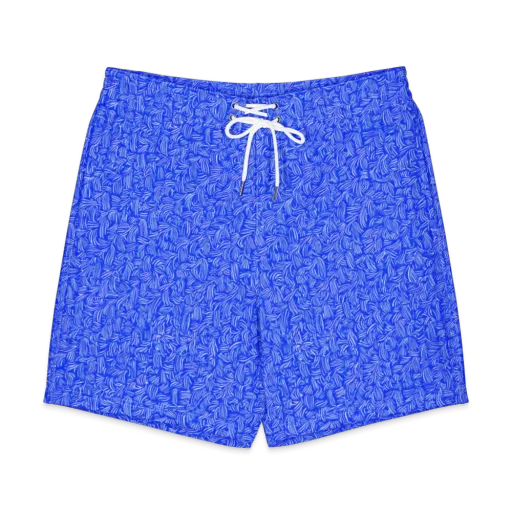 Cobalt Whirl on a Men's Board Shorts