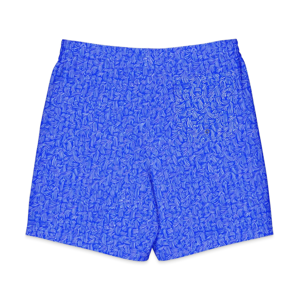 Cobalt Whirl on Men's Board Shorts — Back