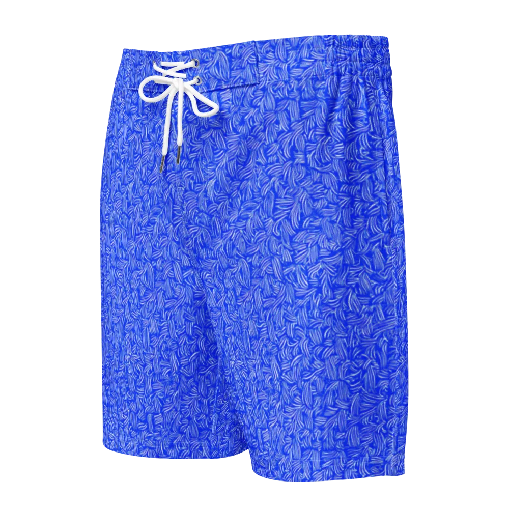 Cobalt Whirl on Men's Board Shorts — Front