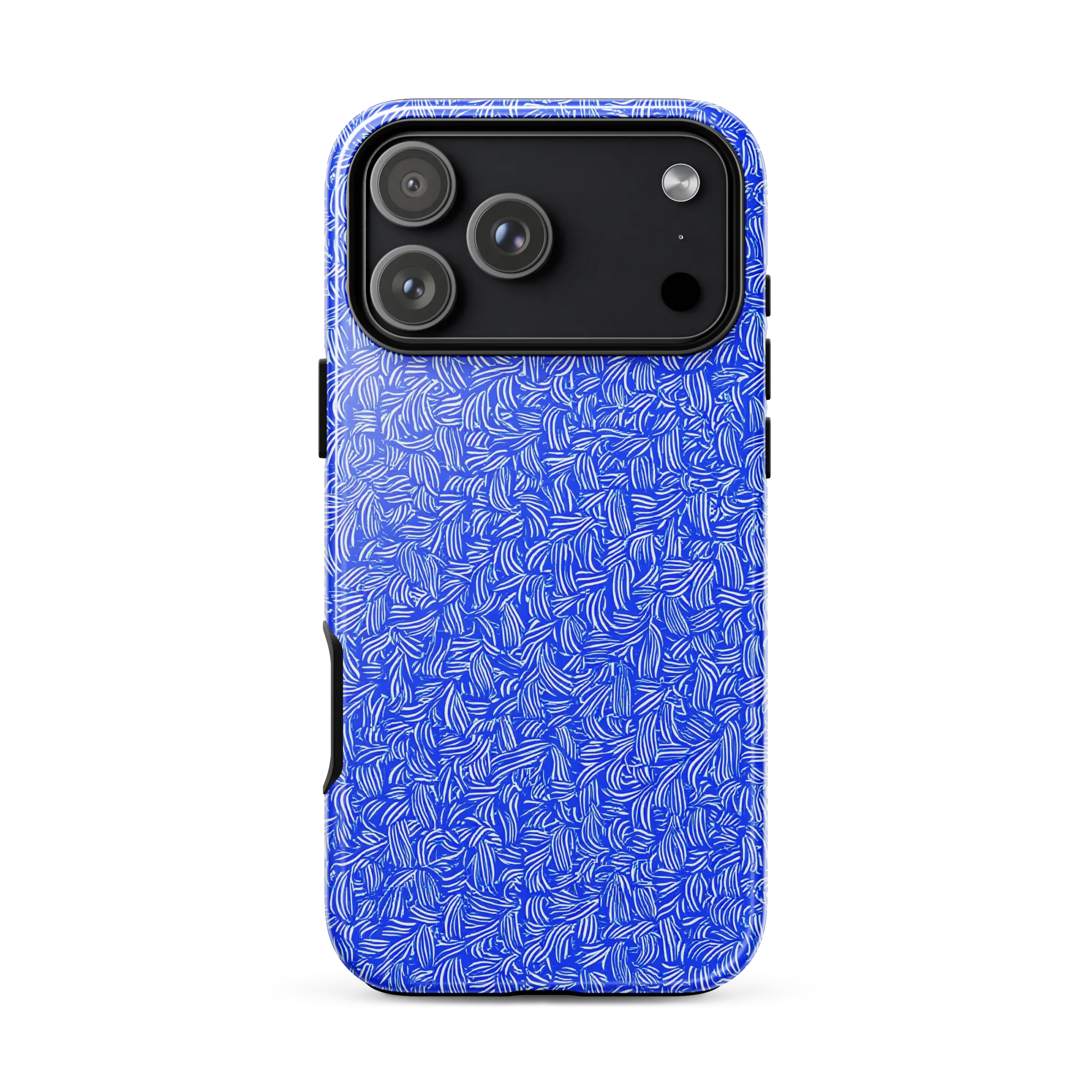 Cobalt Whirl on Tough Case for iPhone® — Front