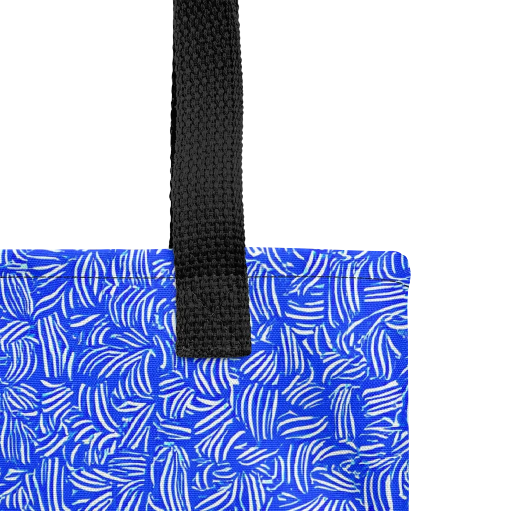 Cobalt Whirl on Tote Bag — Product details