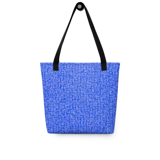 Cobalt Whirl on a Tote Bag