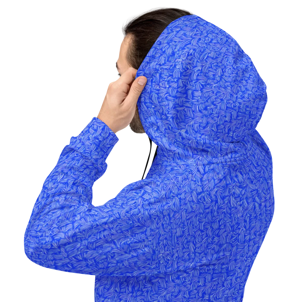 Cobalt Whirl on Hoodie — Back