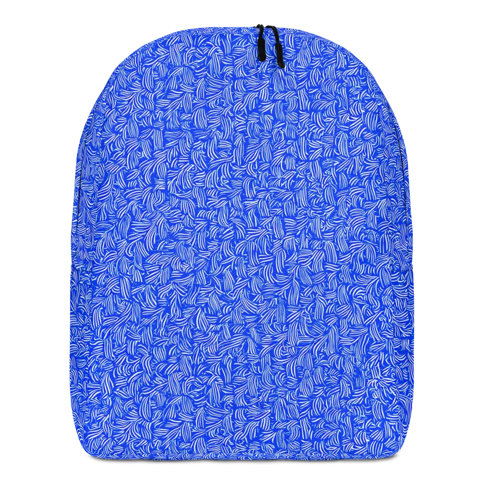 Cobalt Whirl on Minimalist Backpack — Front