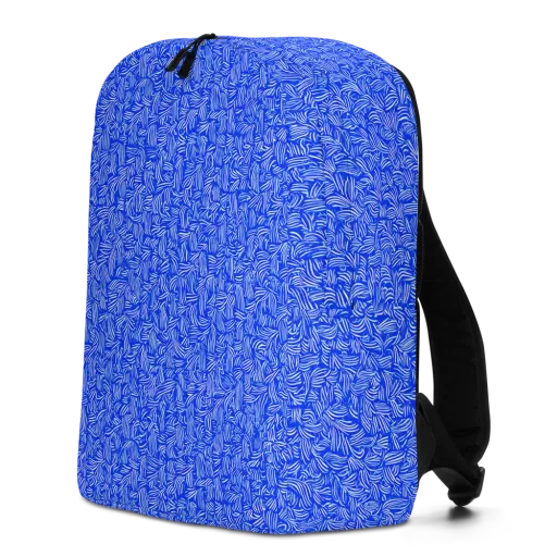 Cobalt Whirl on a Minimalist Backpack