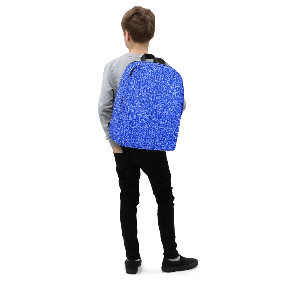 Cobalt Whirl on Minimalist Backpack — Right Front
