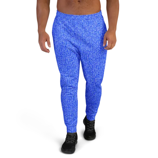 Cobalt Whirl on a Men's Joggers