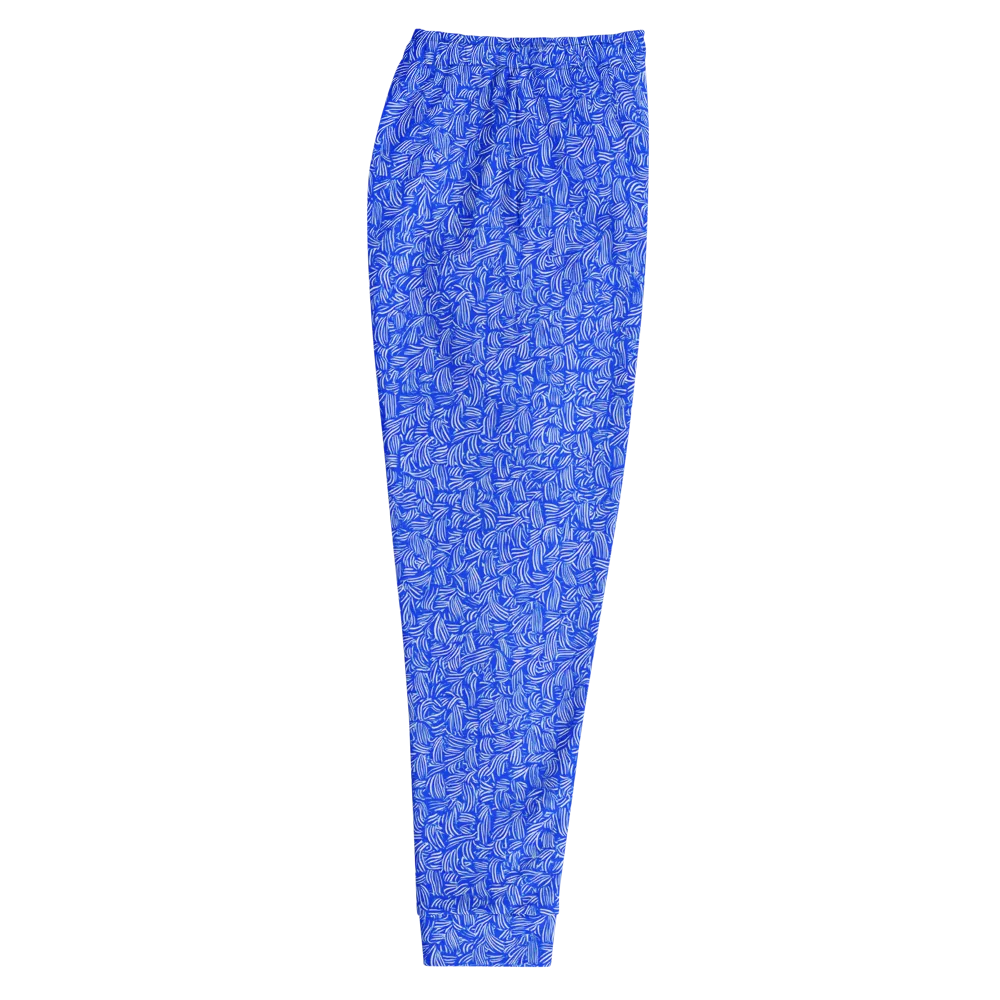 Cobalt Whirl on Men's Joggers — Right