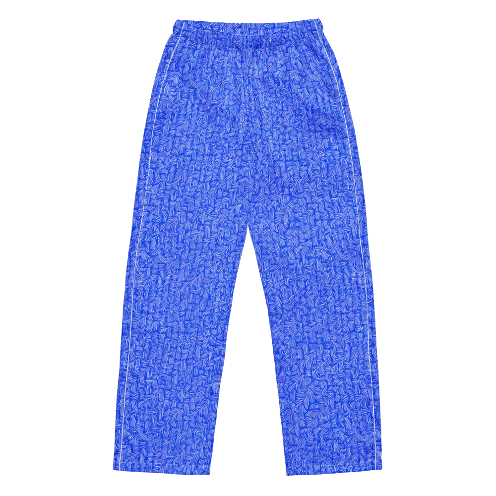 Cobalt Whirl on Women's Pajama Pants — Front
