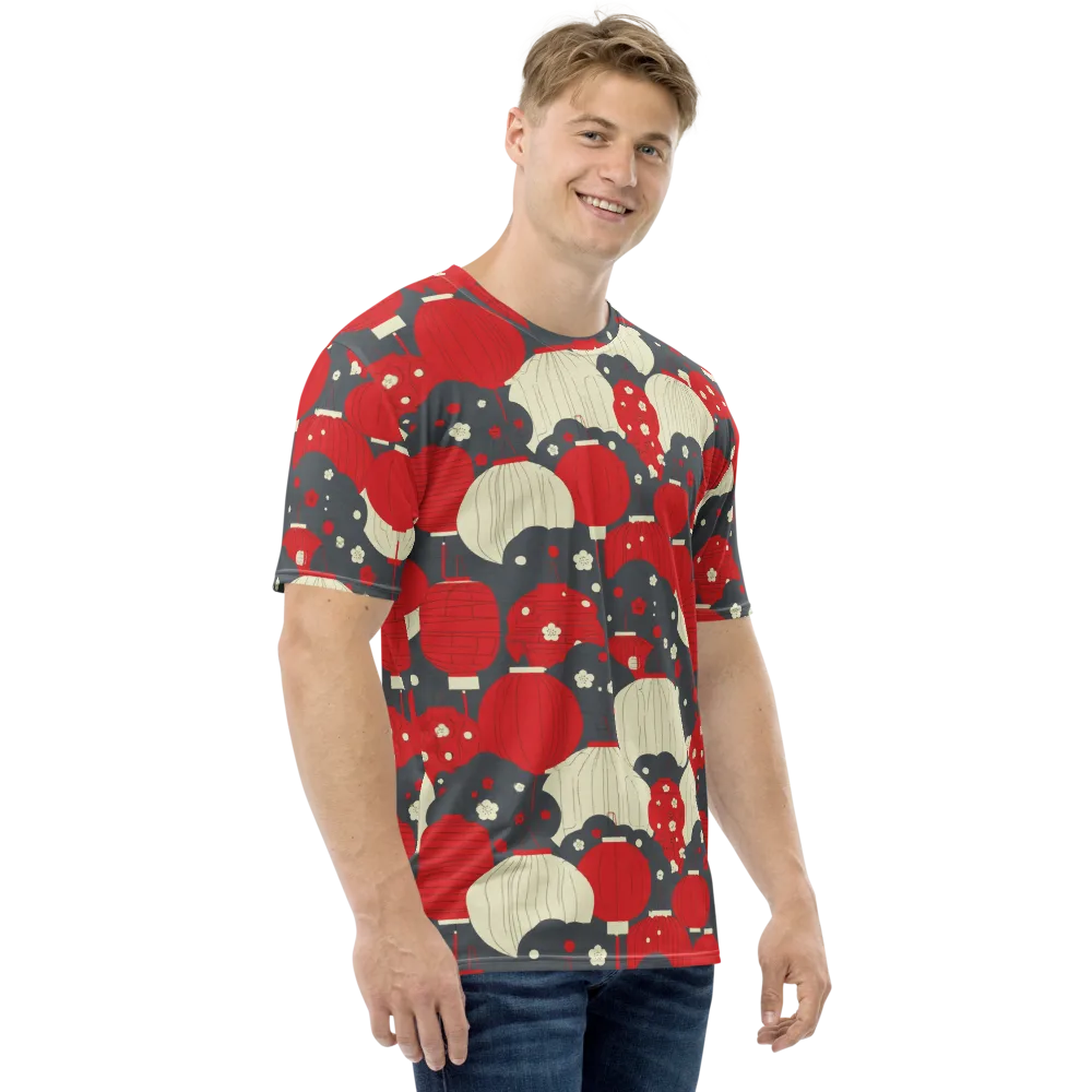 Crimson Festival on Men's Crew Neck T-Shirt — Right