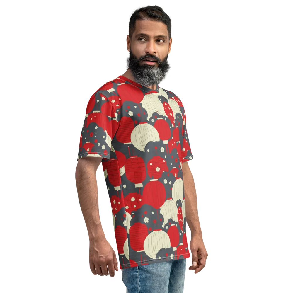 Crimson Festival on Men's Crew Neck T-Shirt — Right