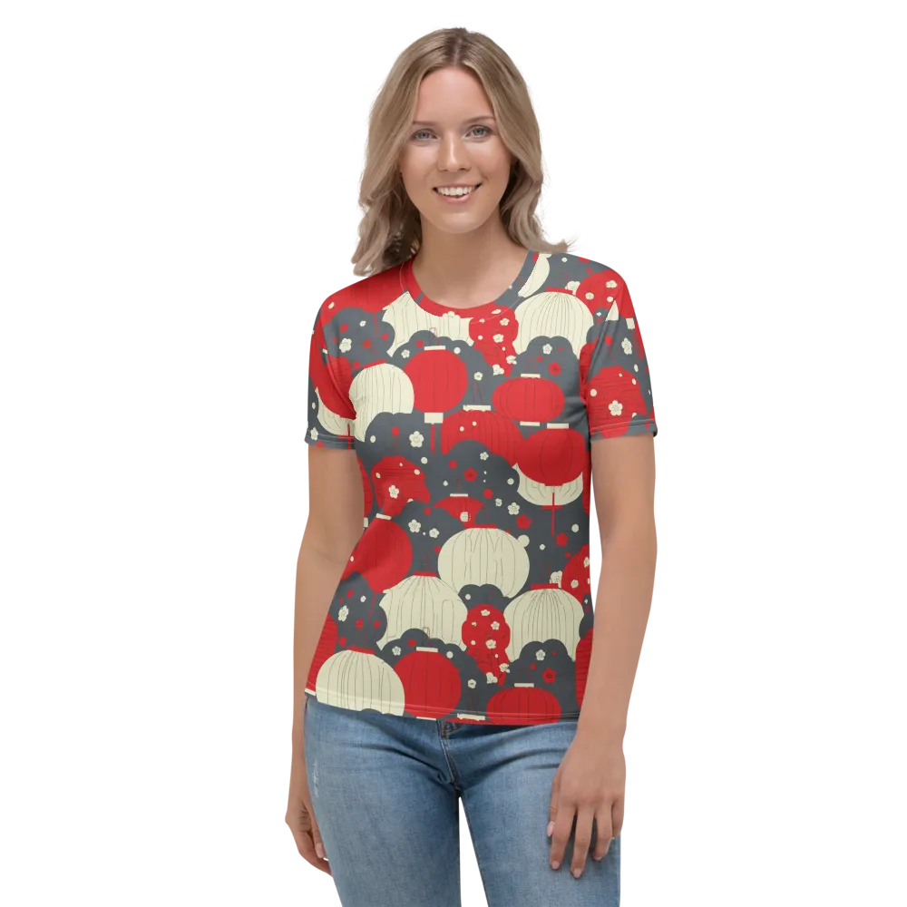 Crimson Festival on Women's Crew Neck T-Shirt — Front