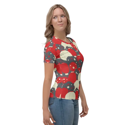 Crimson Festival on a Women's Crew Neck T-Shirt
