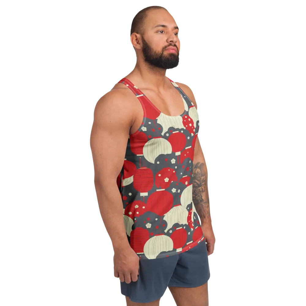 Crimson Festival on Men's Tank Top — Right Front