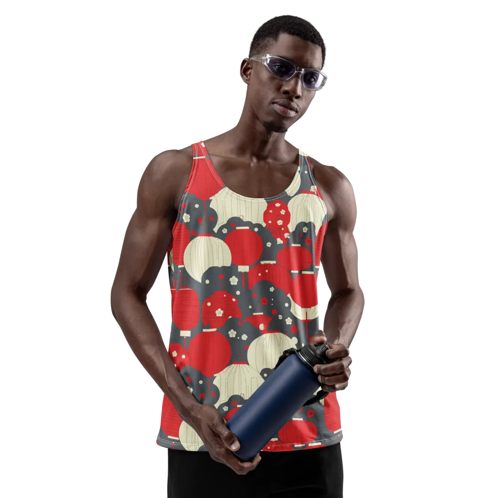 Crimson Festival on Men's Tank Top — Front