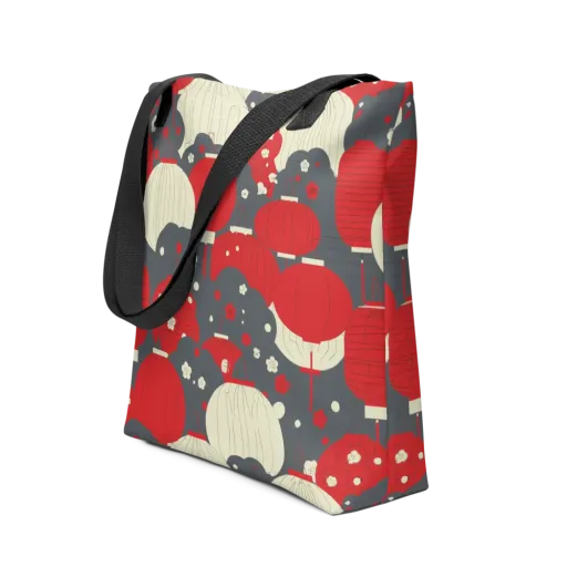 Crimson Festival on a Tote Bag