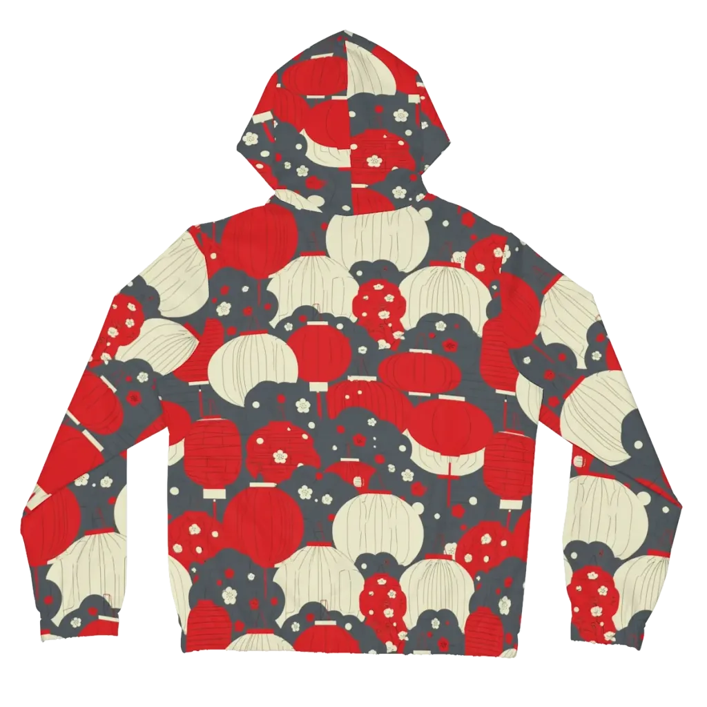 Crimson Festival on Women's Full-Zip Hoodie — Back