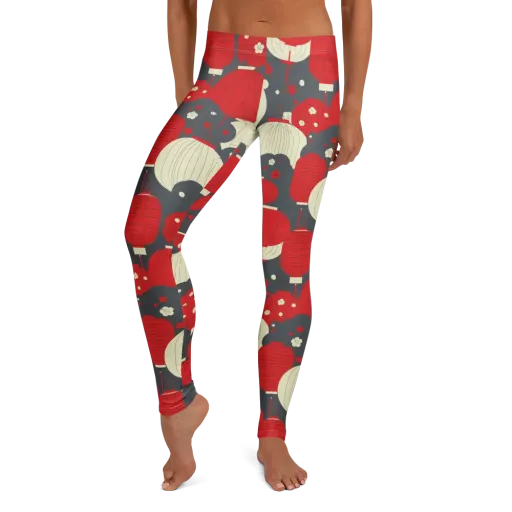 Crimson Festival on a Leggings