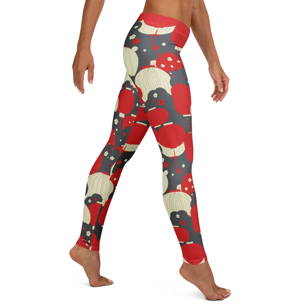 Crimson Festival on Leggings — Right