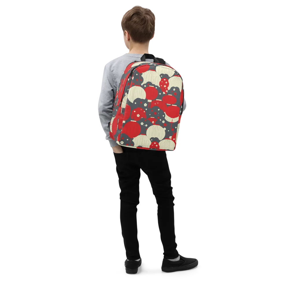 Crimson Festival on Minimalist Backpack — Right Front