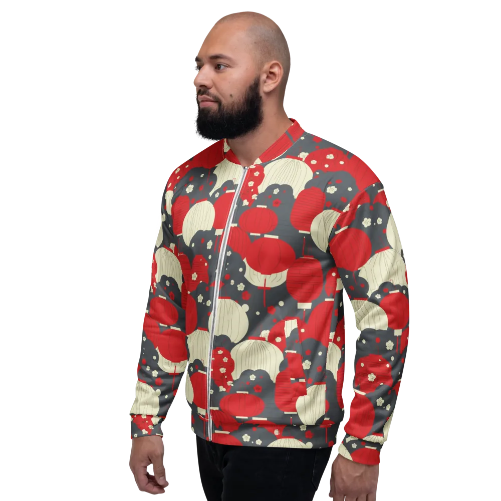 Crimson Festival on Bomber Jacket — Left
