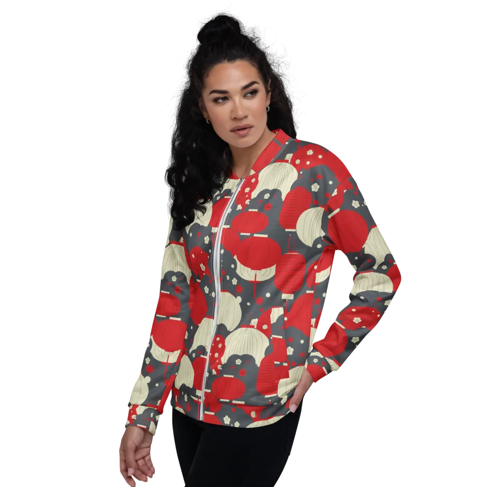 Crimson Festival on Bomber Jacket — Left