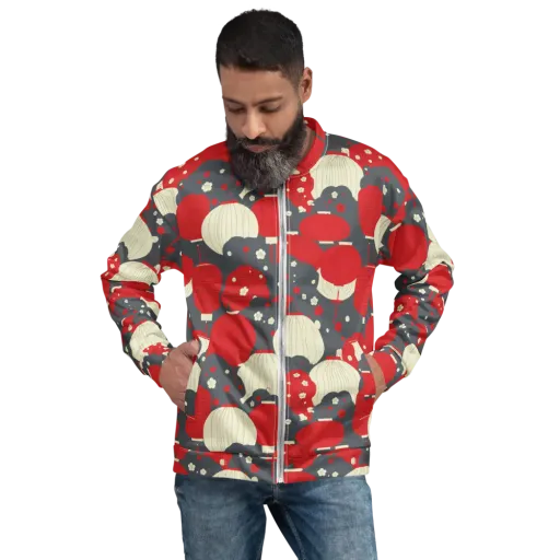Crimson Festival on a Bomber Jacket