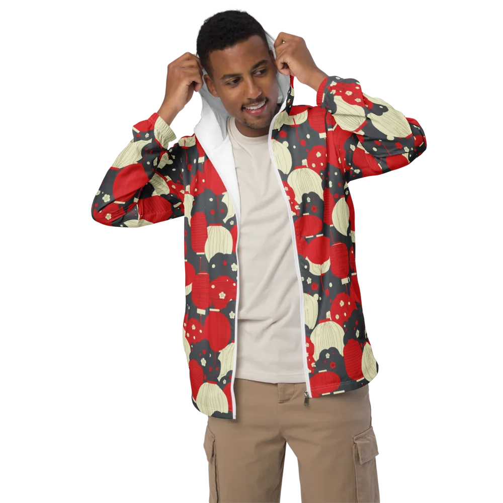 Crimson Festival on Men's Windbreaker — Front
