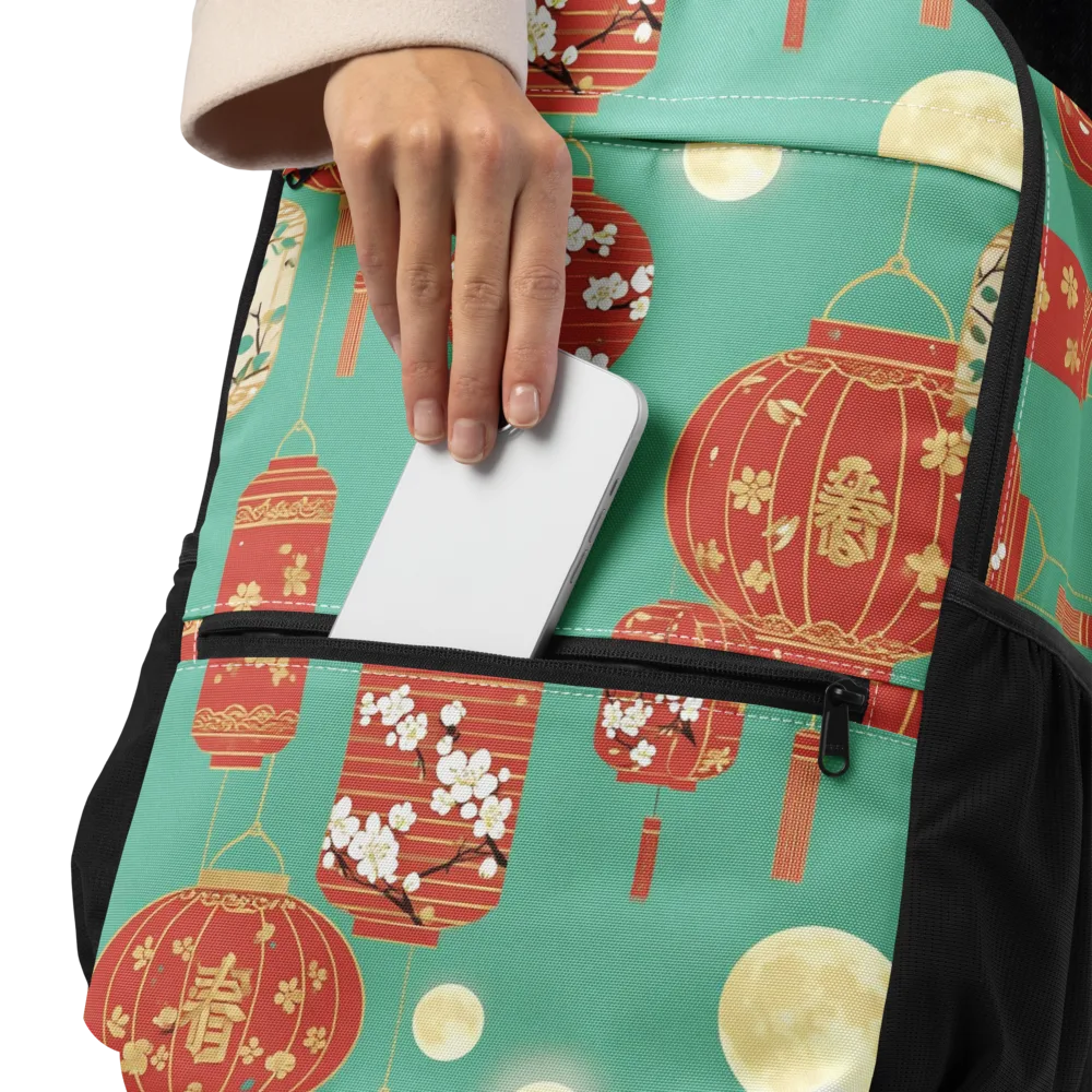 Jade Lantern Night on Utility Backpack — Product details