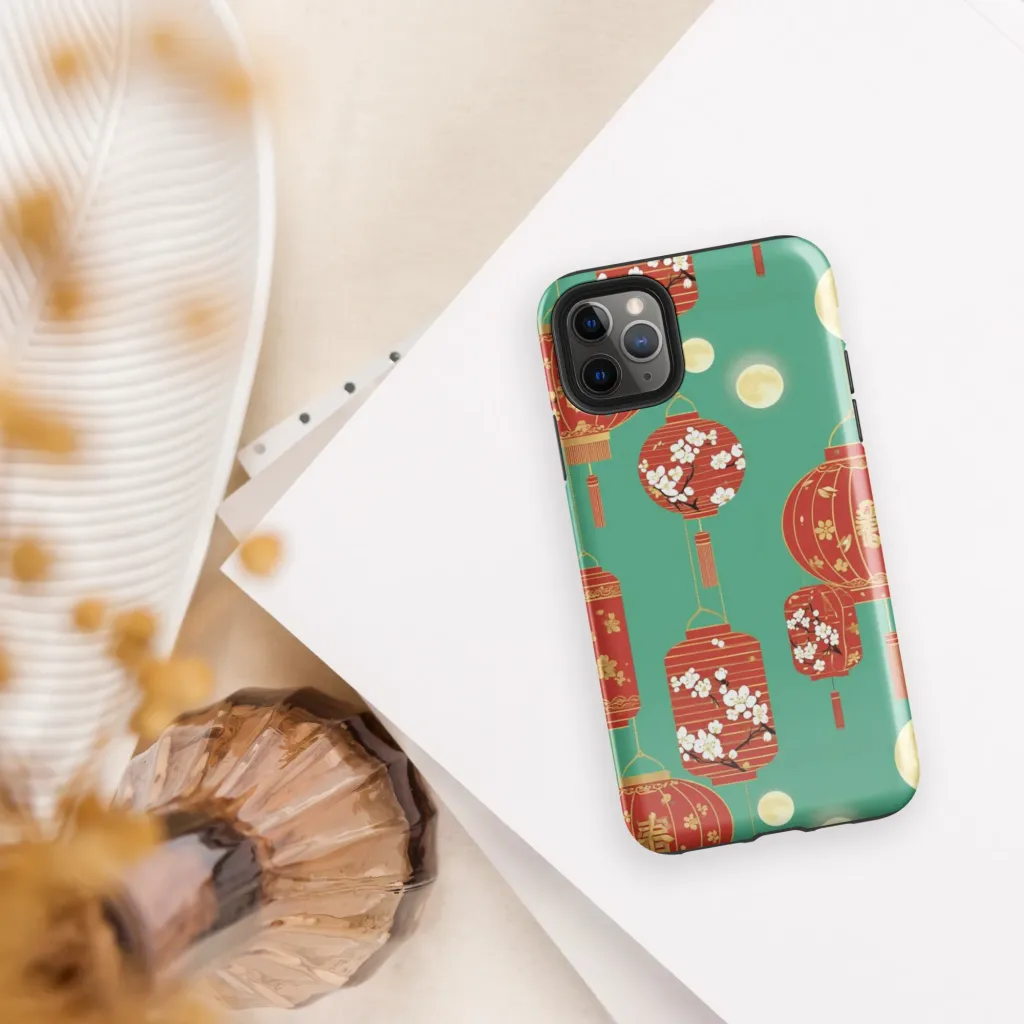 Jade Lantern Night on Tough Case for iPhone® — Front