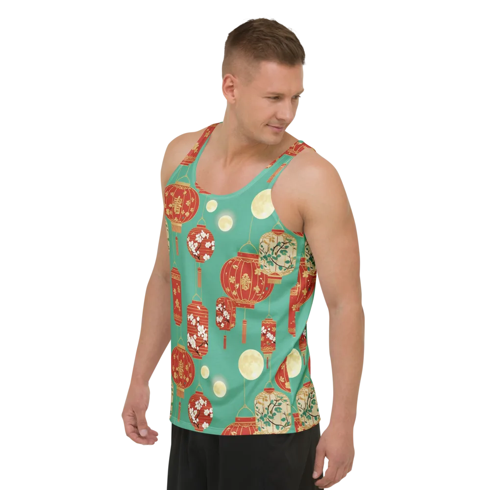 Jade Lantern Night on Men's Tank Top — Left Front