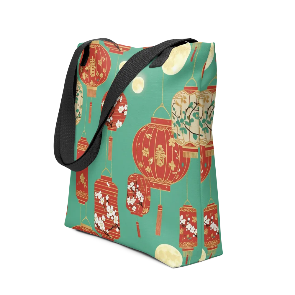 Jade Lantern Night on Tote Bag — Front