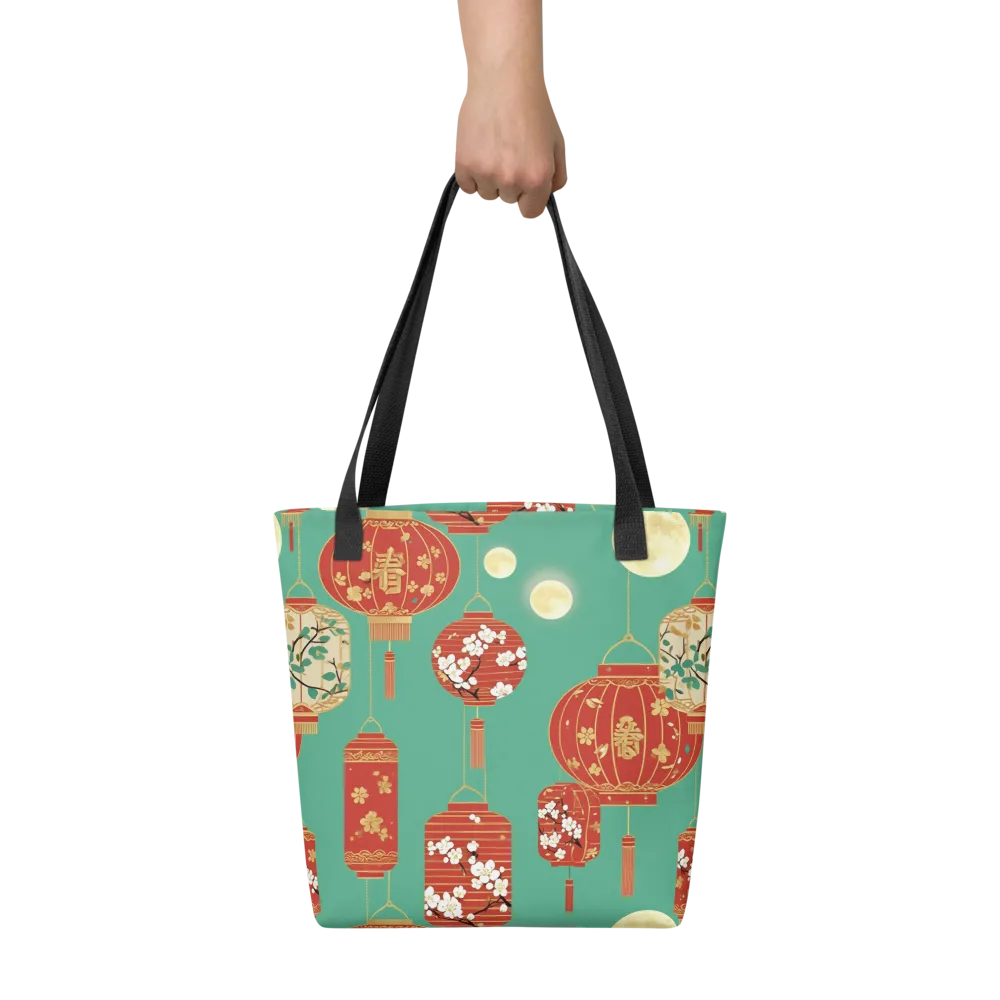 Jade Lantern Night on Tote Bag — Front
