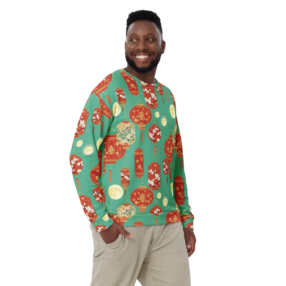 Jade Lantern Night on Sweatshirt — Front