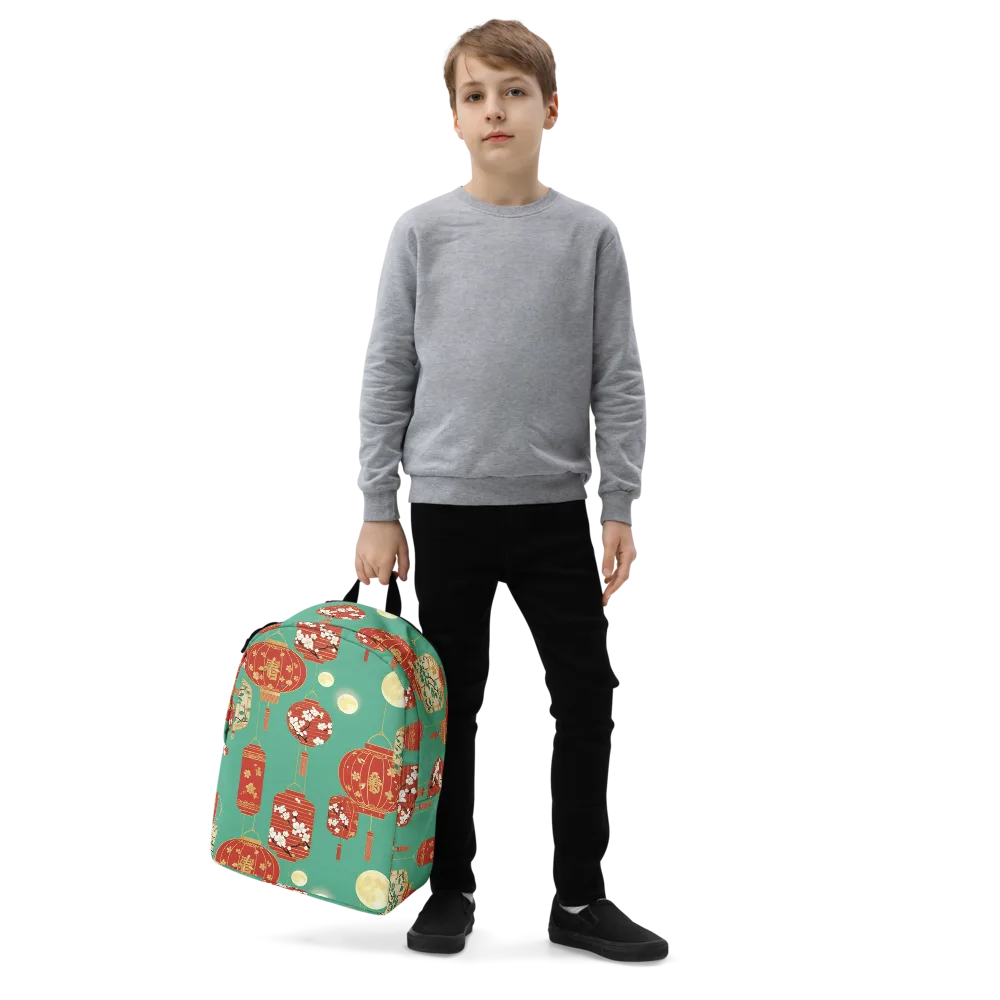 Jade Lantern Night on Minimalist Backpack — Left Front