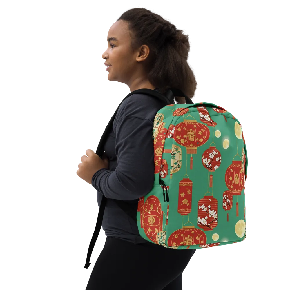 Jade Lantern Night on Minimalist Backpack — Right Front