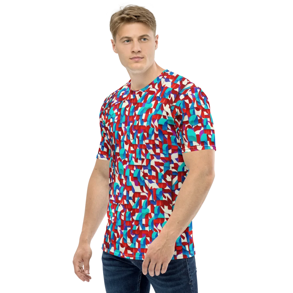 Modular Heat on Men's Crew Neck T-Shirt — Left