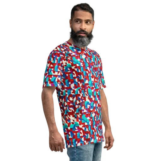 Modular Heat on a Men's Crew Neck T-Shirt