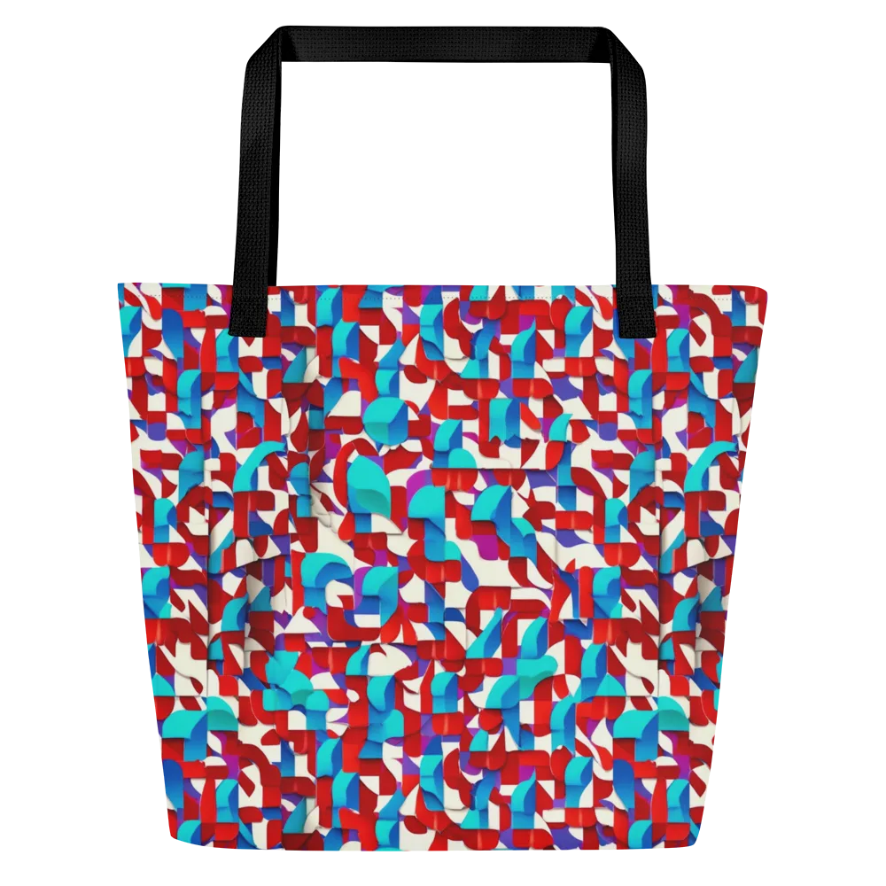 Modular Heat on Large Tote Bag W/ Pocket — Front