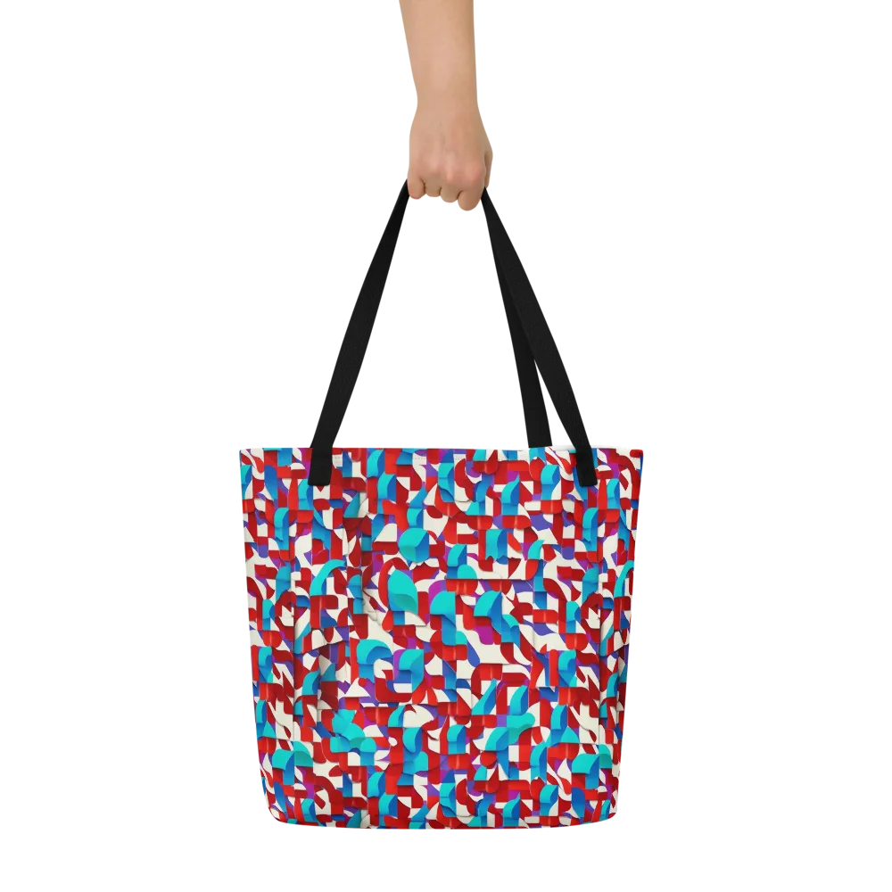 Modular Heat on Large Tote Bag W/ Pocket — Front