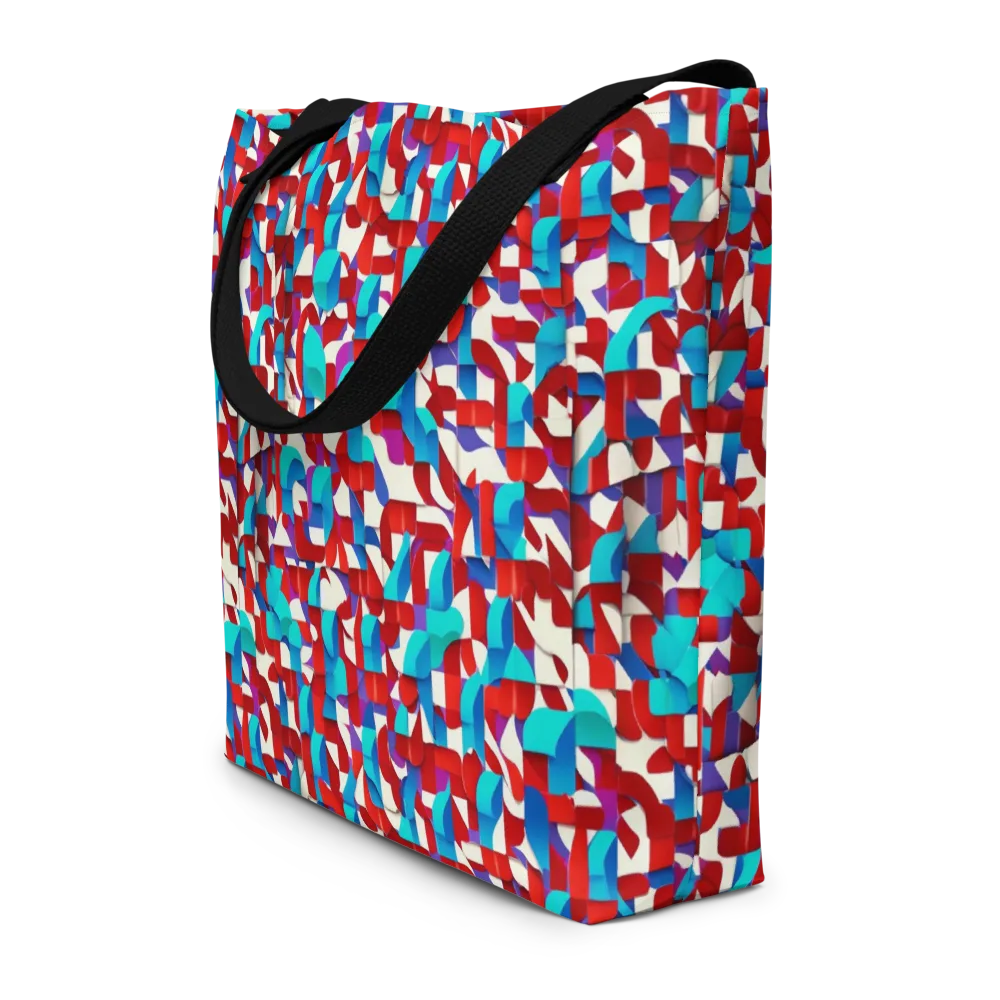 Modular Heat on Large Tote Bag W/ Pocket — Front