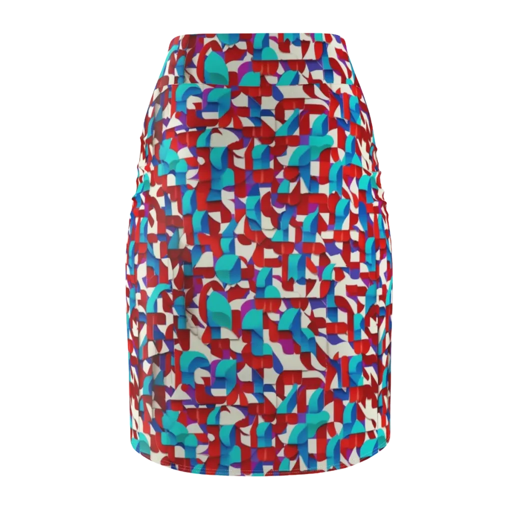 Modular Heat on Pencil Skirt — Back