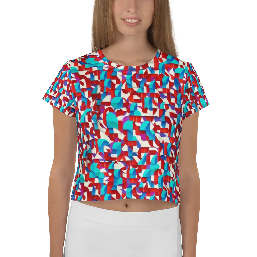 Modular Heat on Crop Tee — Front
