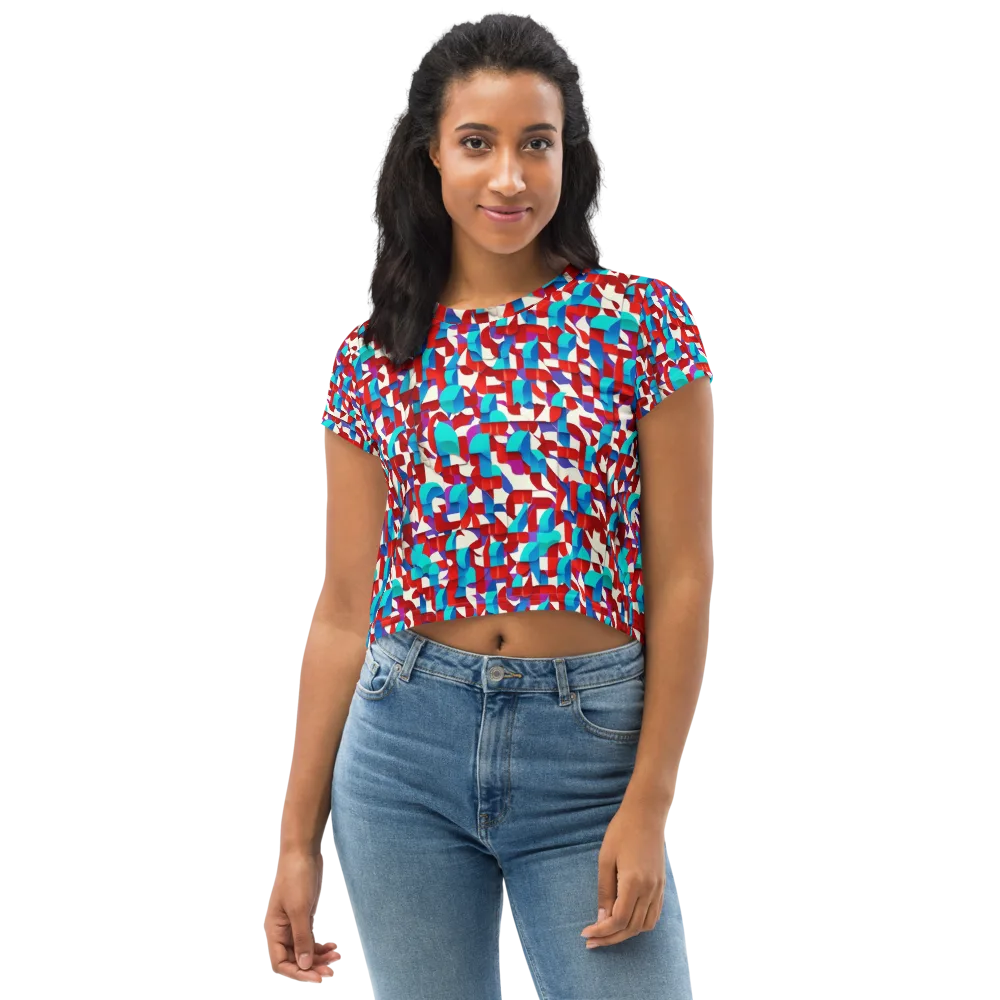 Modular Heat on Crop Tee — Front