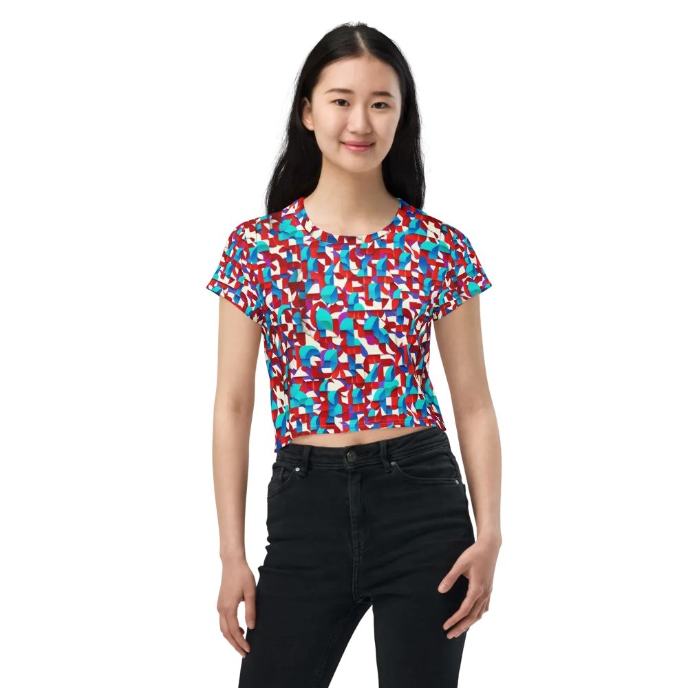Modular Heat on Crop Tee — Front